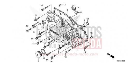 PANNEAU CARTER-MOTEUR D. CRF150RBE de 2014